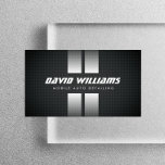 RACING STRIPES WEISS/SCHWARZ Auto Detailinformatio Visitenkarte<br><div class="desc">Einfache,  sportliche Rennstreifen verschaffen jedem Auto eine Freude. Ideal für Auto-Details,  Auto-Reparatur,  Autohäuser,  etc. © 1201AM CREATIVE</div>