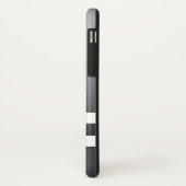 Racing Stripes White Grayish Blue Case-Mate iPhone Hülle (Hinten/Links)