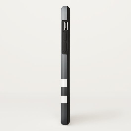 Racing Stripes White Grayish Blue Case-Mate iPhone Hülle (Hinten/Links)