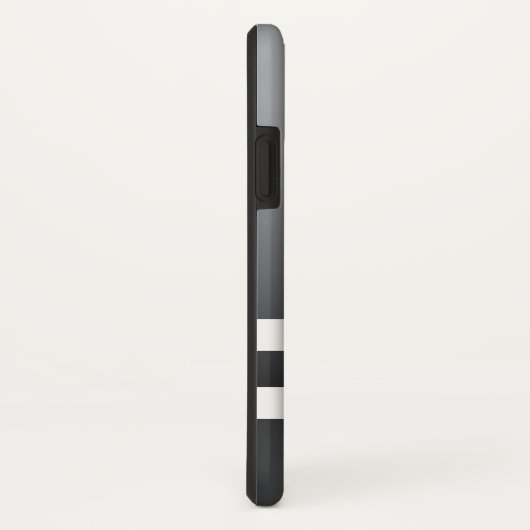 Racing Stripes White Grayish Blue Case-Mate iPhone Hülle (Hinten/Rechts)