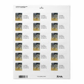 Racing Stripes - Zebra Address Labels Adressaufkleber (Vorne)