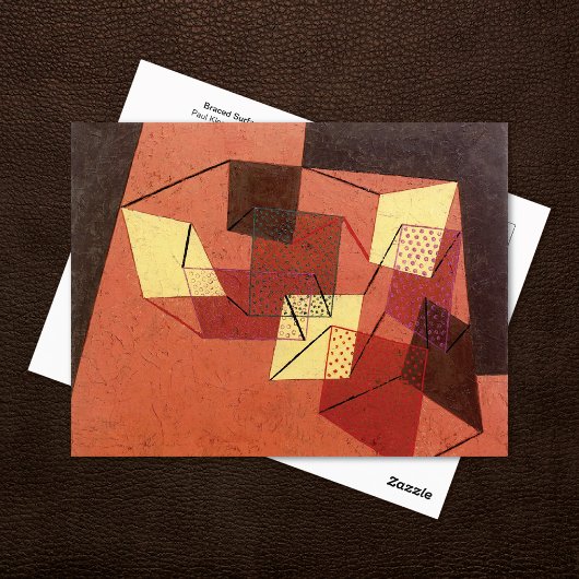 Racing Surfaces Abstrakt Paul Klee Postkarte