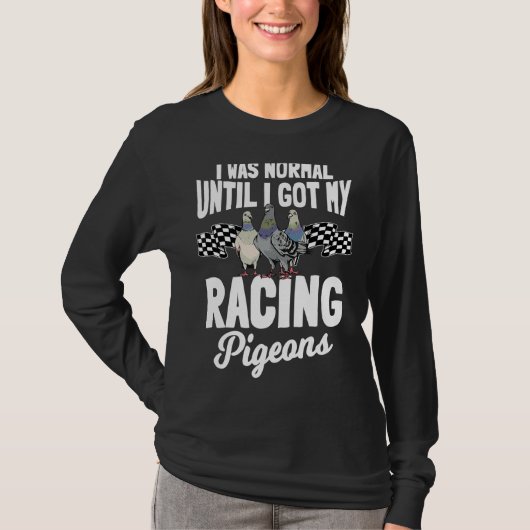 Racing Tauben Züchter Birdwatcher T-Shirt (Vorderseite)