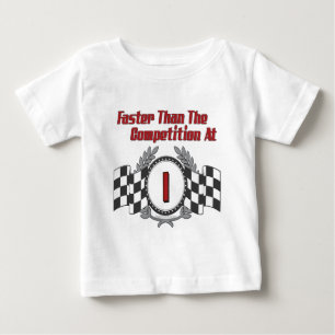 Racing Thema 1. Geburtstag Baby T-shirt