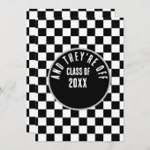 Racing Theme Abschluss Einladung (Vorne/Hinten)