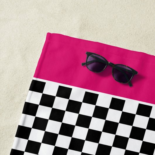 Racing Theme Personalisiertes Strandtuch (Beispiel)