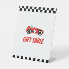 Racing Theme Table Top Sign Sockelschild