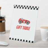 Racing Theme Table Top Sign Sockelschild (In SItu)