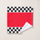 Racing Themed Red Towel Set (Waschlappen)