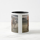 Racing Thoroughbred ist das siegreiche Pferd Tasse (Zentrum)