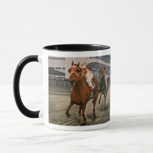 Racing Thoroughbred ist das siegreiche Pferd Tasse