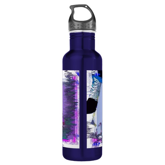 Racing to Scoot - Stunt Scooter Edelstahlflasche (Rückseite)