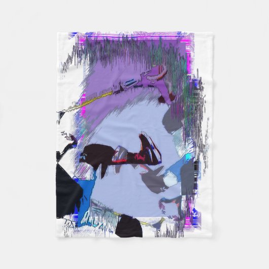 Racing to Scoot - Stunt Scooter Fleecedecke (Vorderseite)