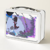 Racing to Scoot - Stunt Scooter Metall Brotdose (Rückseite)