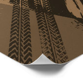 Racing Tracks and Mud Effects Design Poster (Ecke)