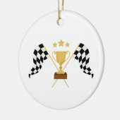 Racing Trophy Keramik Ornament (Links)