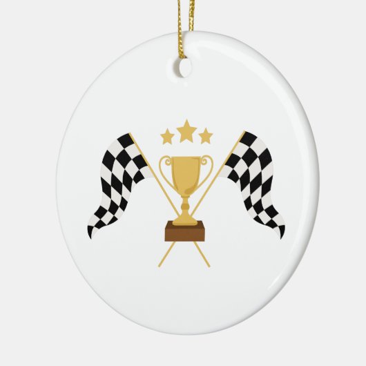 Racing Trophy Keramik Ornament (Links)