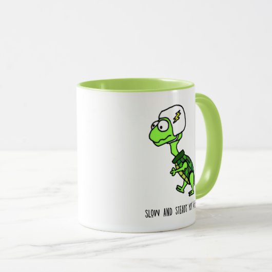 Racing Turtle Tasse (VorderseiteRechts)