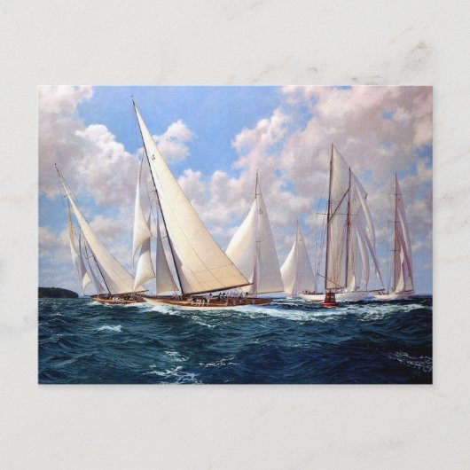 Racing um die Boje Postkarte (Vorderseite)