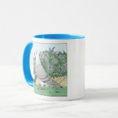 Racing und Blume anzeigen Tasse (Vorderseite Links)