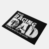 Racing Vater Derby Party Day Jockey Fußmatte (Schrägansicht)