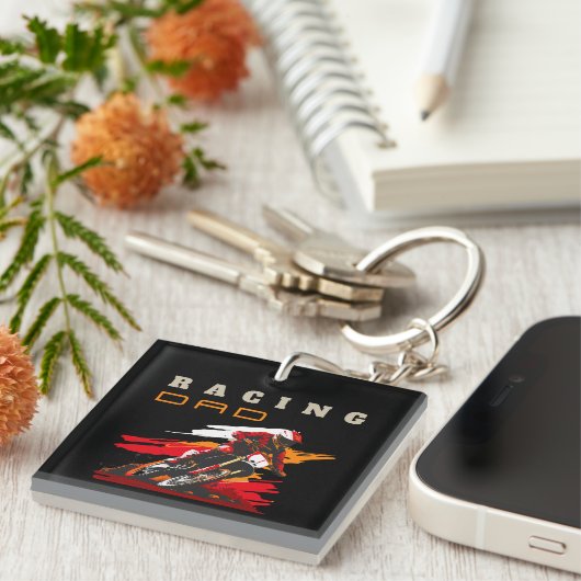 Racing-Vater Schlüsselanhänger (Vorderseite rechts)