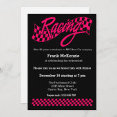 Racing, wählen Sie Ihre Hintergrundfarbe Einladung (Vorne/Hinten)