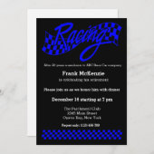 Racing, wählen Sie Ihre Hintergrundfarbe Einladung (Vorne/Hinten)