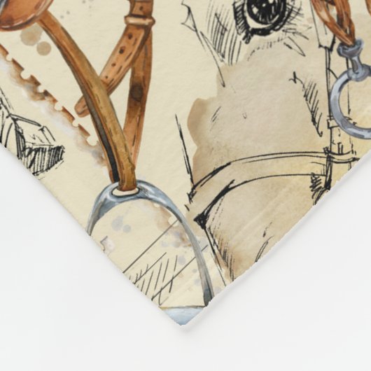 Racing Wasserfarbe Muster Fleecedecke (Ecke)