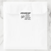 RACING WEIL RUNDER AUFKLEBER (Tasche)