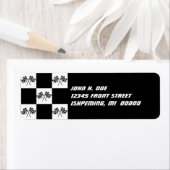 Racing Winning Schachbrett Flags Rücksendeadressen (Insitu)