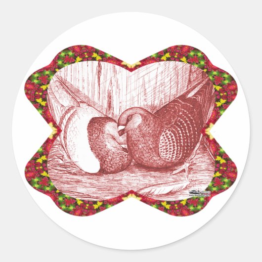 Racings in Rot anzeigen Runder Aufkleber (Vorderseite)