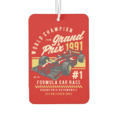 Racingwagen des Weltmeisters | Sport Autolufterfrischer (Rückseite)