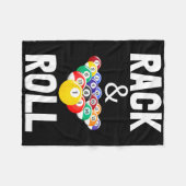 Rack & amp; Roll Tee Shirts Cool Billiard Ball T-S Fleecedecke (Vorderseite (Horizontal))