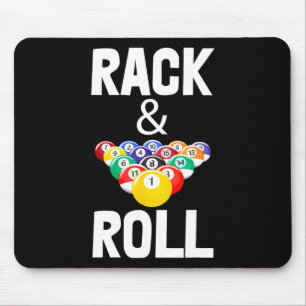Rack & amp; Roll Tee Shirts Cool Billiard Ball T-S Mousepad