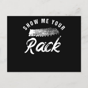 Rack anzeigen Funny Sgeräucherte GRILLEN Ribs Lo Feiertagspostkarte