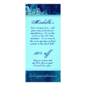 Rack Card Blumenkohl Salon Wellness-Center Blue Pa Werbekarte (Vorne)