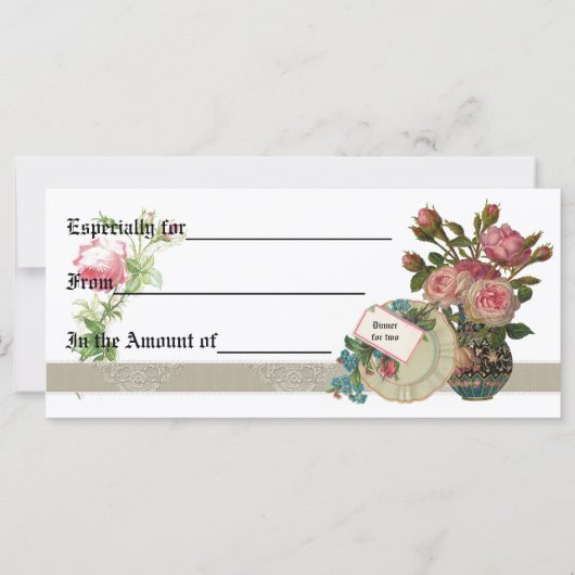 Rack Card Geschenkzertifikat Monogram I (Rückseite)