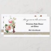 Rack Card Geschenkzertifikat Monogram I (Vorne/Hinten)