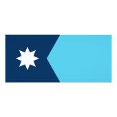 Rack Card with Flag of Minnesota Werbekarte (Hinten)