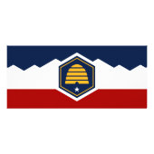 Rack Card with Flag of Utah, USA Werbekarte (Hinten)