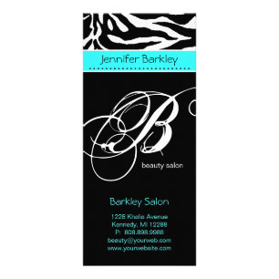 Rack Card Zebra Schönheitssalon Wellness-Center Tü Werbekarte