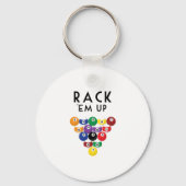 Rack der Pool-Balls Schlüsselanhänger (Vorderseite)