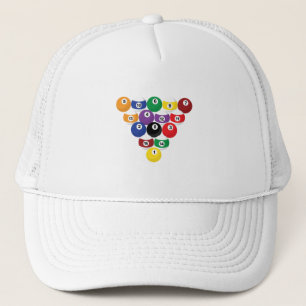 Rack der Pool-Balls Truckerkappe