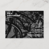 Rack des Fahrrads - in Orange Visitenkarte (Rückseite)