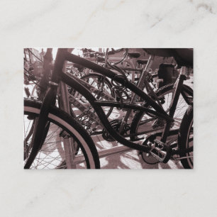 Rack des Fahrrads - Warm geschmücktes B&W Visitenkarte