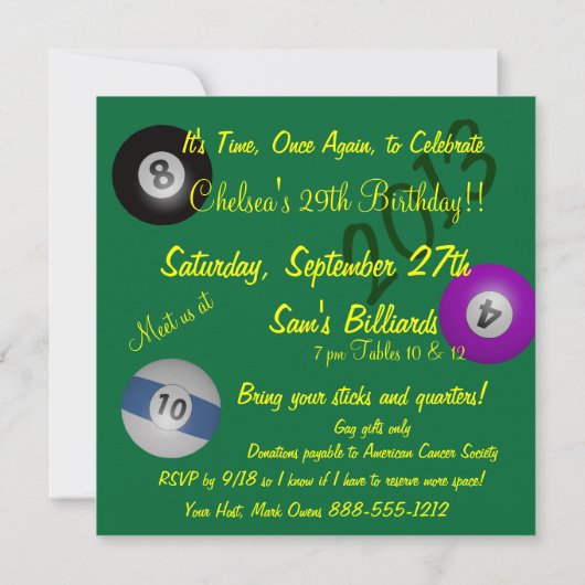 Rack-Em-Party Einladung (Rückseite)