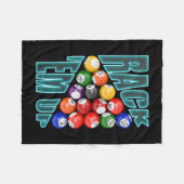 Rack’em Up Billard Fleecedecke (Vorderseite (Horizontal))