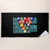 Rack’em Up Billard Strandtuch (Vorderseite)