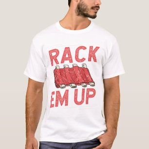 Rack em Up Ribs Lover Schweinefleisch GRILLEN Kurz T-Shirt